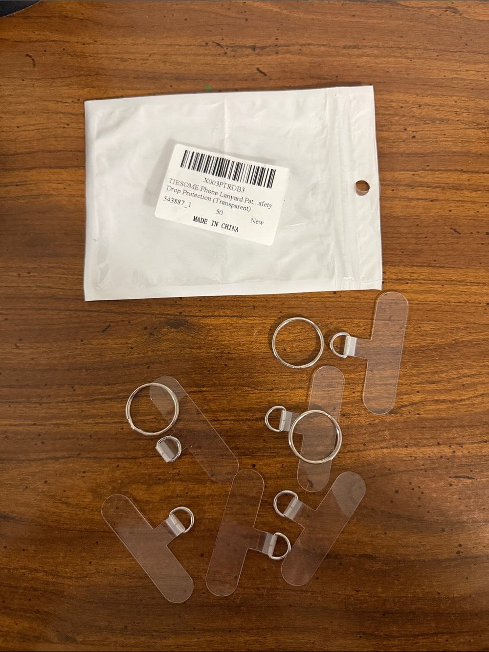 Clear Phone Ring Strap Mount - Transparent Adhesive Phone Grip